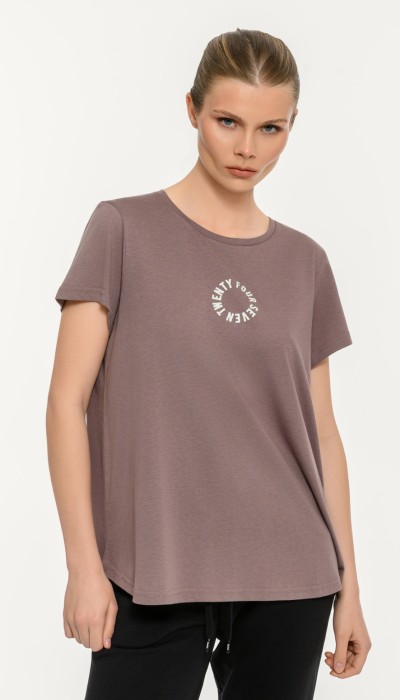 BodyTalk Γυναικείο κοντομάνικο t-shirt με τύπωμα άσπρο