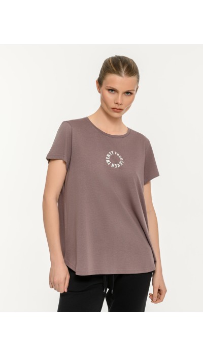 BodyTalk Γυναικείο κοντομάνικο t-shirt με τύπωμα άσπρο