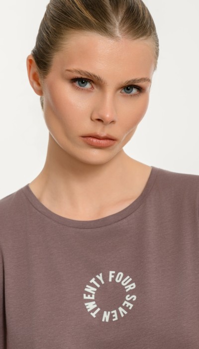 BodyTalk Γυναικείο κοντομάνικο t-shirt με τύπωμα άσπρο