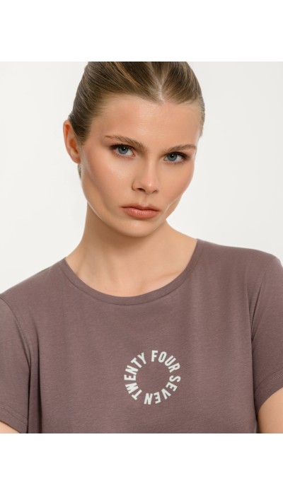 BodyTalk Γυναικείο κοντομάνικο t-shirt με τύπωμα άσπρο