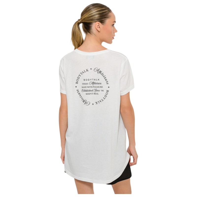 BodyTalk Γυναικεία μπλούζα κοντομάνικη άσπρη