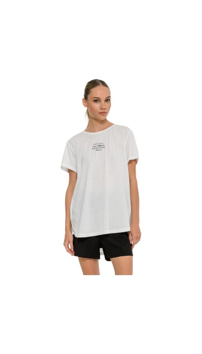 BodyTalk Γυναικεία μπλούζα κοντομάνικη άσπρη