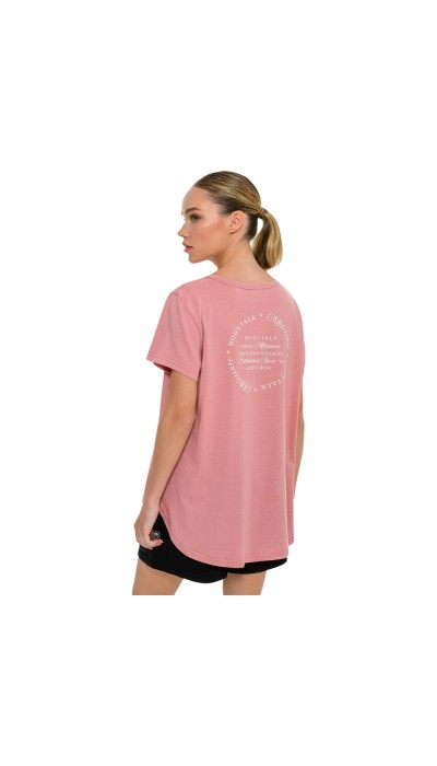 BodyTalk Γυναικεία μπλούζα κοντομάνικη ροζ