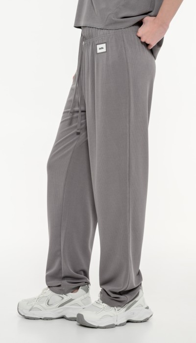 BodyTalk Γυναικεία rib φόρμα με λάστιχο γκρι