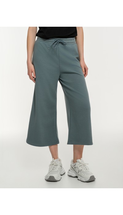 BodyTalk Γυναικεία φαρδιά παντελόνα βεραμάν 