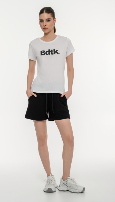 BodyTalk Γυναικείο φούτερ σορτς μαύρο