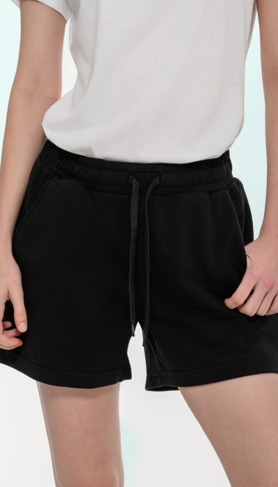 BodyTalk Γυναικείο φούτερ σορτς μαύρο