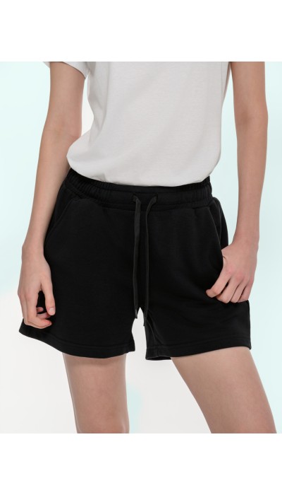 BodyTalk Γυναικείο φούτερ σορτς μαύρο