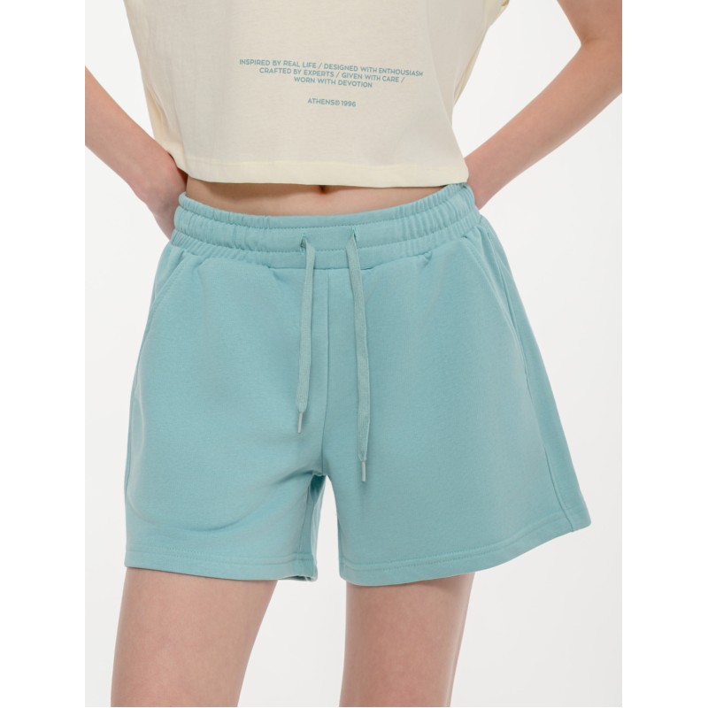 BodyTalk Γυναικείο φούτερ σορτς μέντα BodyTalk Γυναικείο φούτερ σορτς μέντα