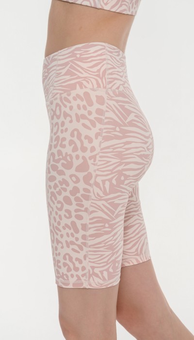 BodyTalk Γυναικείο αθλητικό ποδηλατικό κολάν με animal print