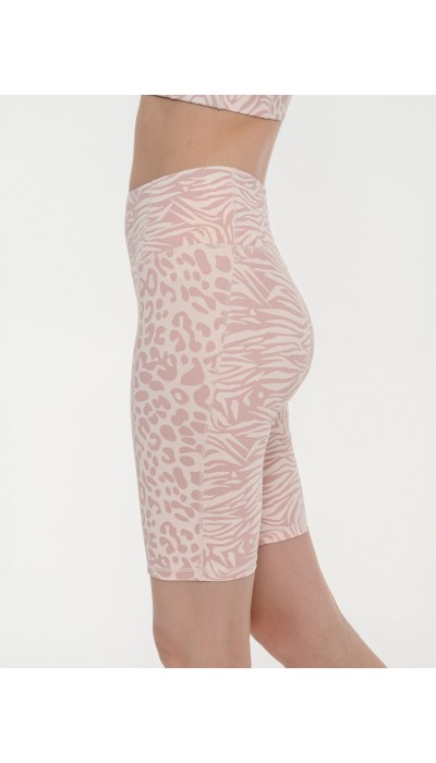 BodyTalk Γυναικείο αθλητικό ποδηλατικό κολάν με animal print