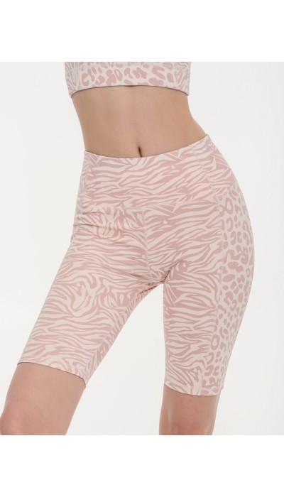 BodyTalk Γυναικείο αθλητικό ποδηλατικό κολάν με animal print