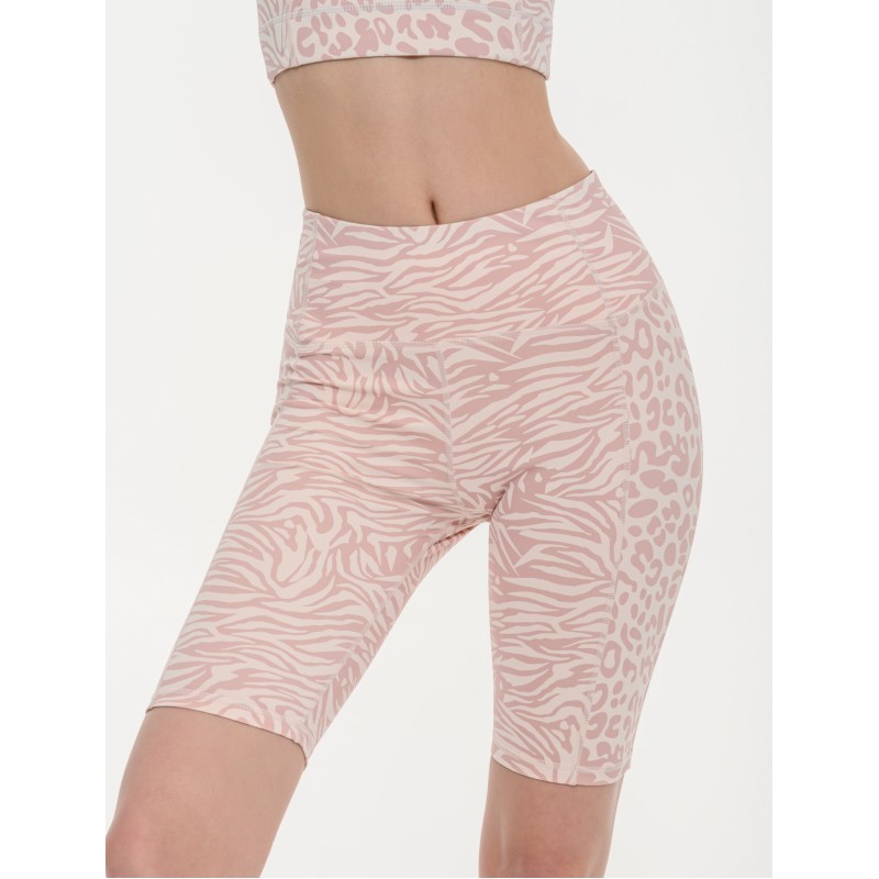 BodyTalk Γυναικείο αθλητικό ποδηλατικό κολάν με animal print