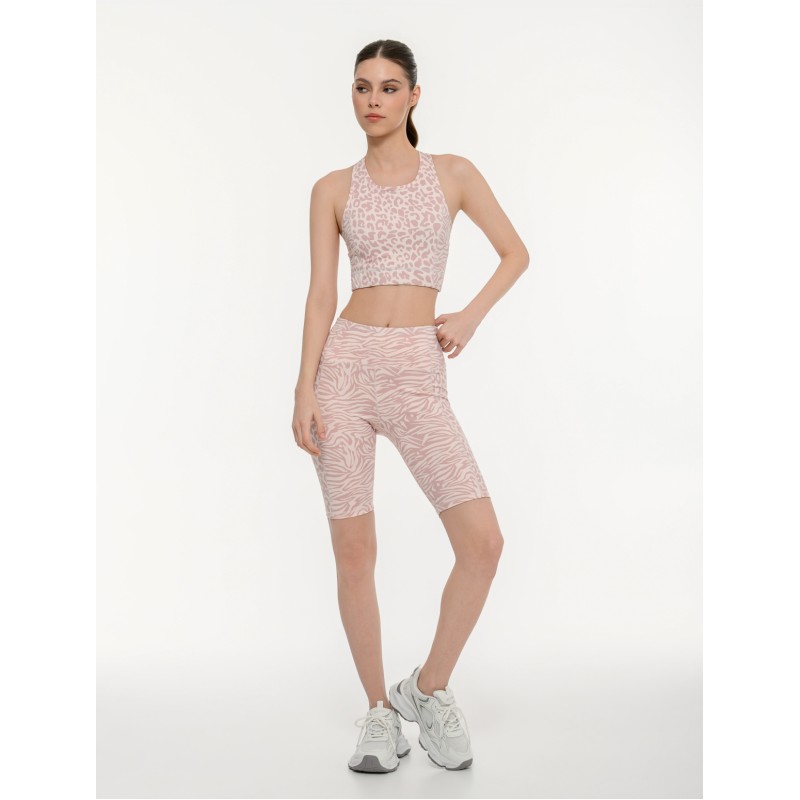 BodyTalk Γυναικείο αθλητικό ποδηλατικό κολάν με animal print