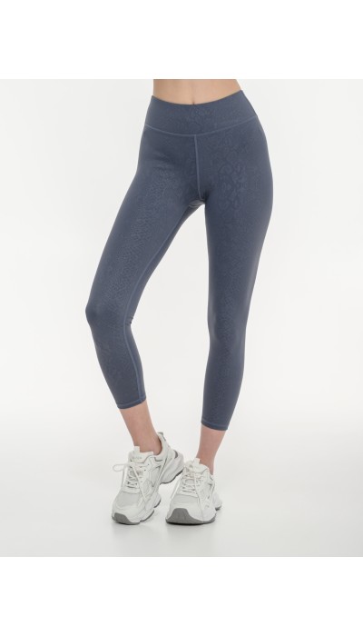 BodyTalk Γυναικείο αθλητικό κολάν με snake print 7/8 γκρι