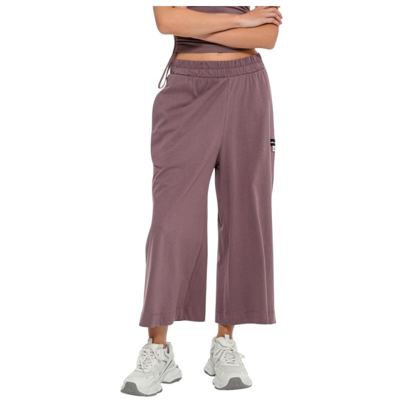 BodyTalk Γυναικεία παντελόνα με κουμπιά 7/8 φαρδυά σάπιο μήλο 