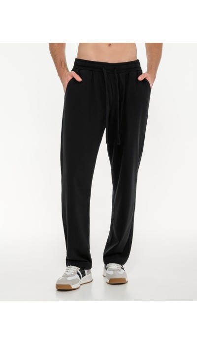 BodyTalk Ανδρικό  παντελόνι φόρμας σε ίσια γραμμή "pants on gen beta" μαύρο