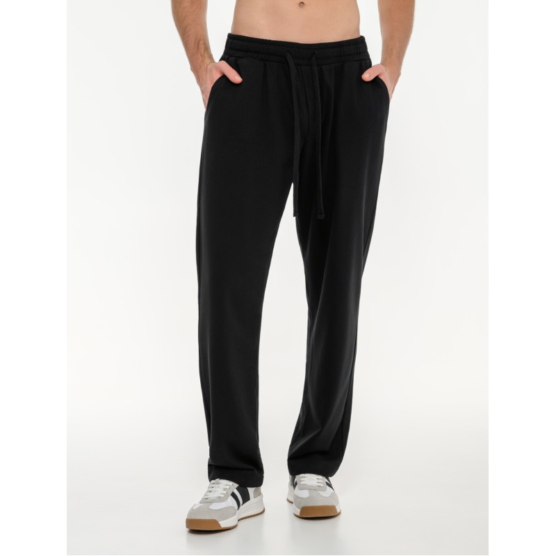 BodyTalk Ανδρικό  παντελόνι φόρμας σε ίσια γραμμή "pants on gen beta" μαύρο