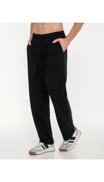 BodyTalk Ανδρικό παντελόνι φόρμας σε ίσια γραμμή "pants on gen beta" μαύρο BodyTalk Ανδρικό παντελόνι φόρμας σε ίσια γραμμή "pants on gen beta" μαύρο