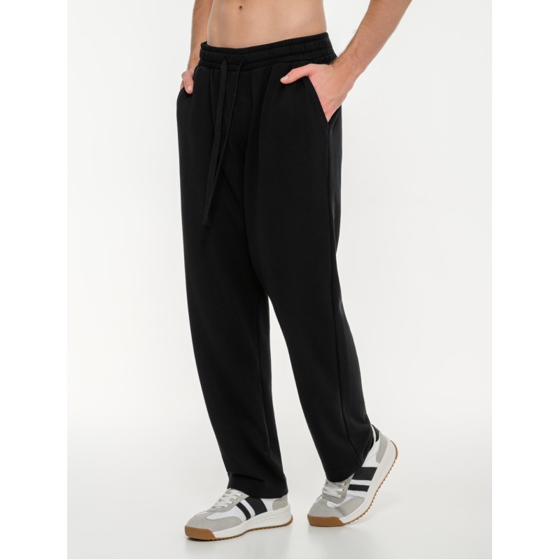 BodyTalk Ανδρικό  παντελόνι φόρμας σε ίσια γραμμή "pants on gen beta" μαύρο