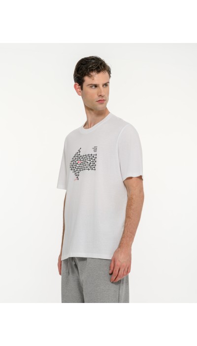 BodyTalk Ανδρική κοντομάνικη μπλούζα άσπρη