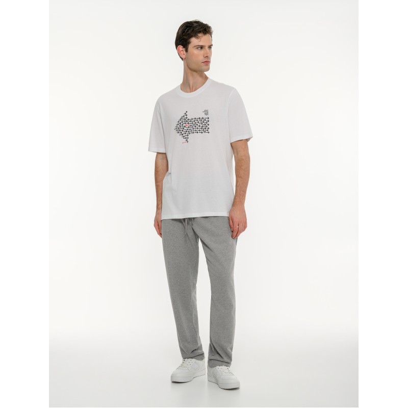 BodyTalk Ανδρική κοντομάνικη μπλούζα άσπρη