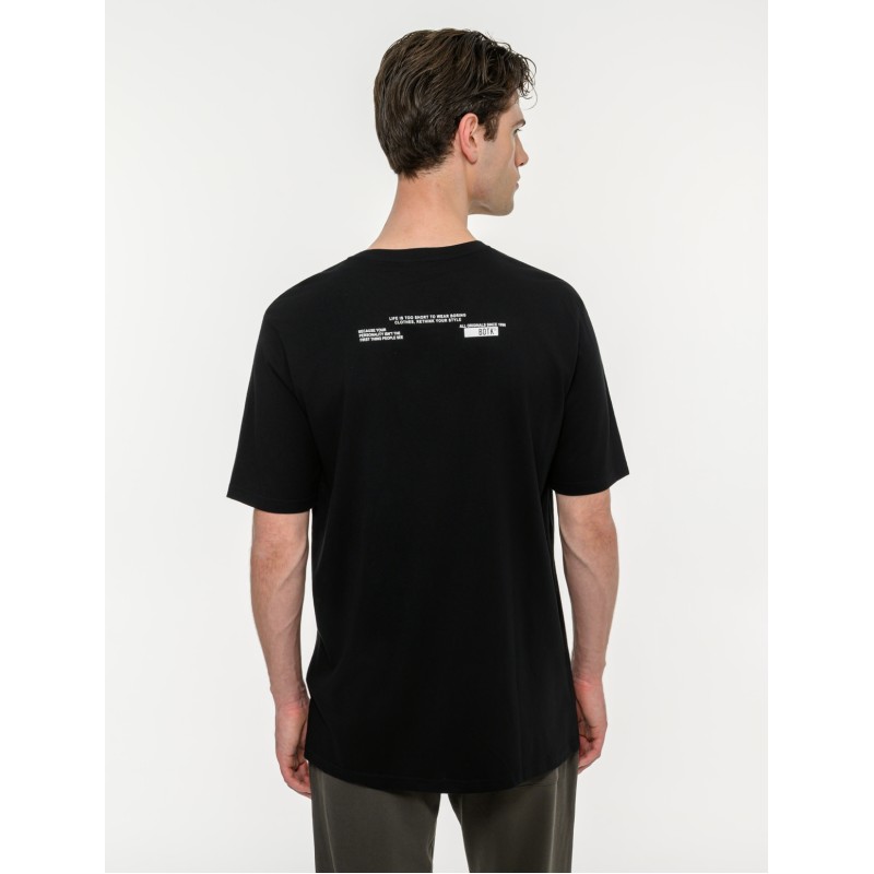 BodyTalk Ανδρική κοντομάνικη μπλούζα μαύρη BodyTalk Ανδρική κοντομάνικη μπλούζα μαύρη