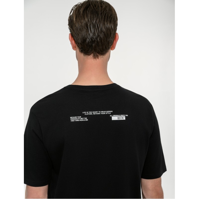 BodyTalk Ανδρική κοντομάνικη μπλούζα μαύρη BodyTalk Ανδρική κοντομάνικη μπλούζα μαύρη