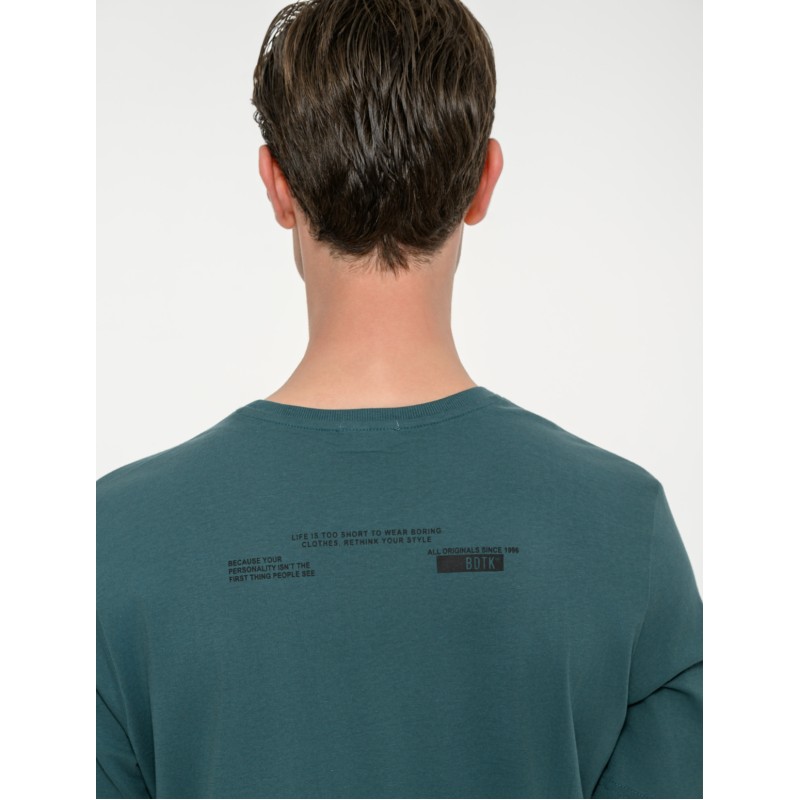 BodyTalk Ανδρική κοντομάνικη μπλούζα πετρόλ