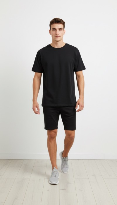 BodyTalk Ανδρική κοντομάνικη μπλούζα μαύρη