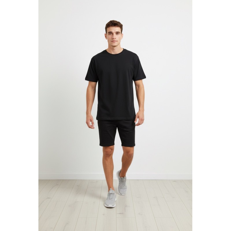 BodyTalk Ανδρική κοντομάνικη μπλούζα μαύρη BodyTalk Ανδρική κοντομάνικη μπλούζα μαύρη