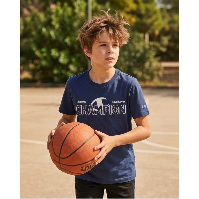 Champion Παιδική κοντομάνικη μπλούζα μπλε