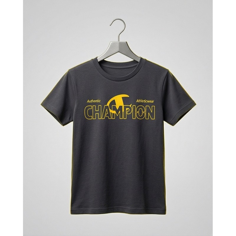 Champion Παιδική κοντομάνικη μπλούζα μαύρη