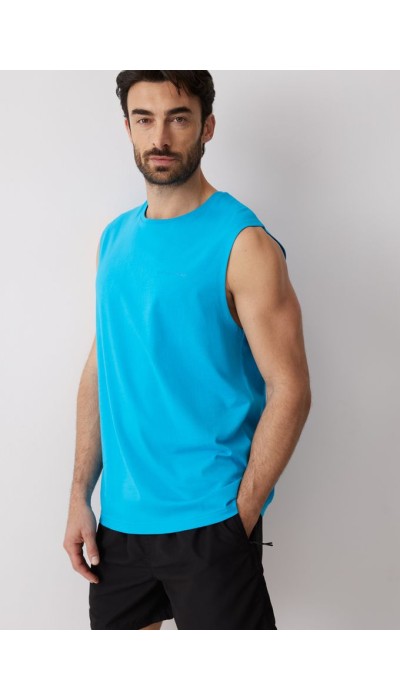 Diverse Ανδρική Αμάνικη Μπλούζα Neon Blue 