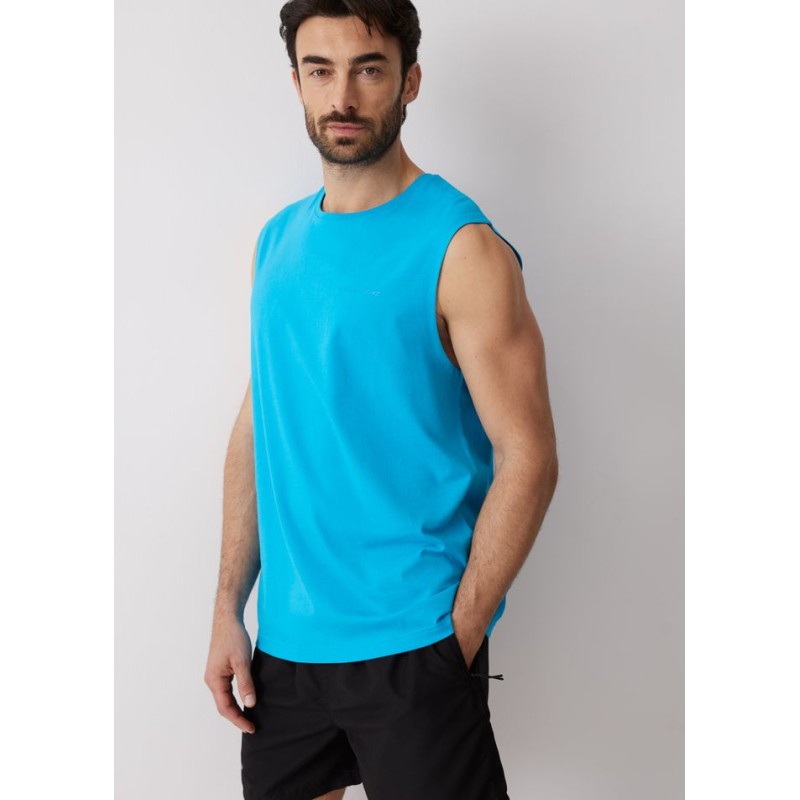 Diverse Ανδρική Αμάνικη Μπλούζα Neon Blue 