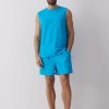 Diverse Ανδρική Αμάνικη Μπλούζα Neon Blue 