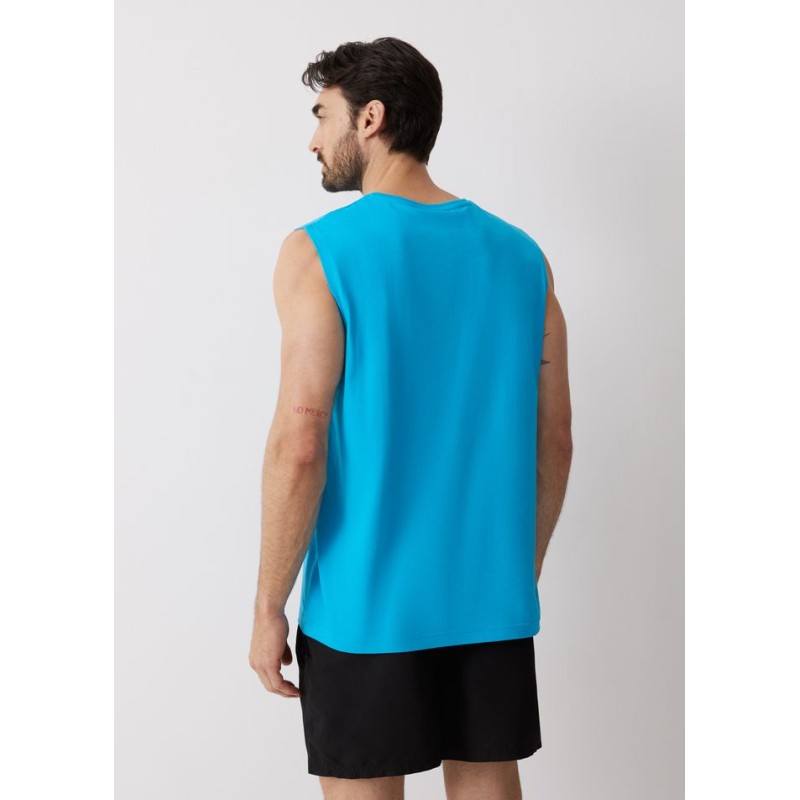 Diverse Ανδρική Αμάνικη Μπλούζα Neon Blue 
