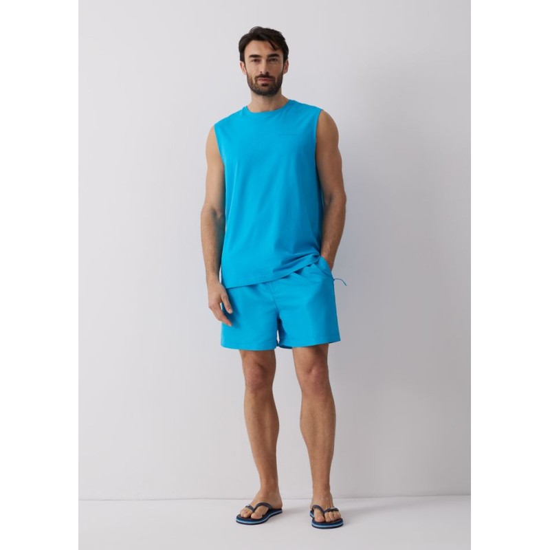 Diverse Ανδρική Αμάνικη Μπλούζα Neon Blue 