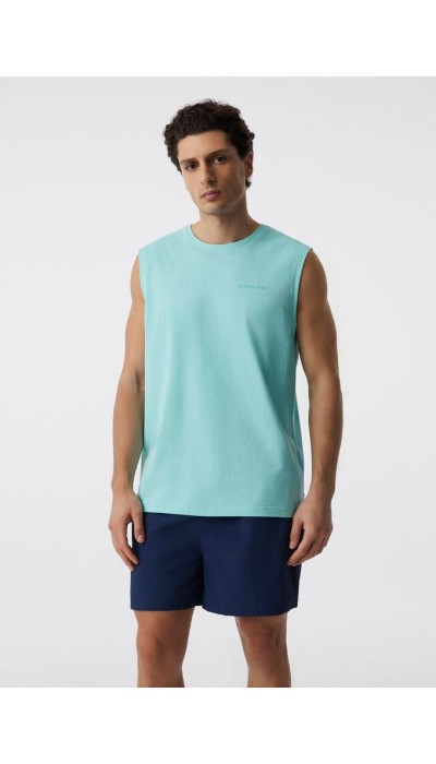 Diverse Ανδρική Αμάνικη Μπλούζα Aqua
