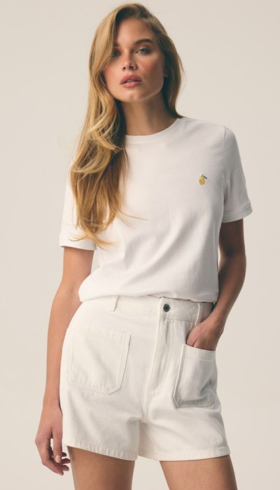 Diverse Γυναικείο T-Shirt Lemon  Λευκό