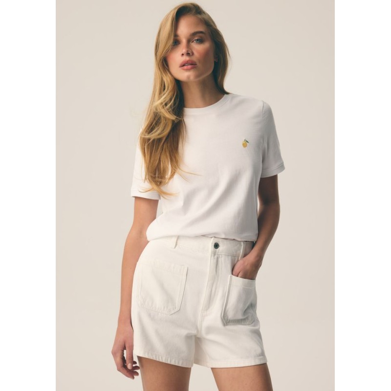 Diverse Γυναικείο T-Shirt Lemon Λευκό Diverse Γυναικείο T-Shirt Lemon Λευκό