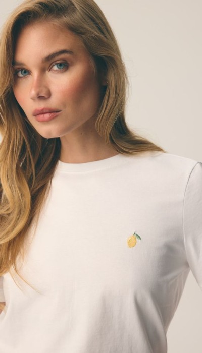 Diverse Γυναικείο T-Shirt Lemon  Λευκό