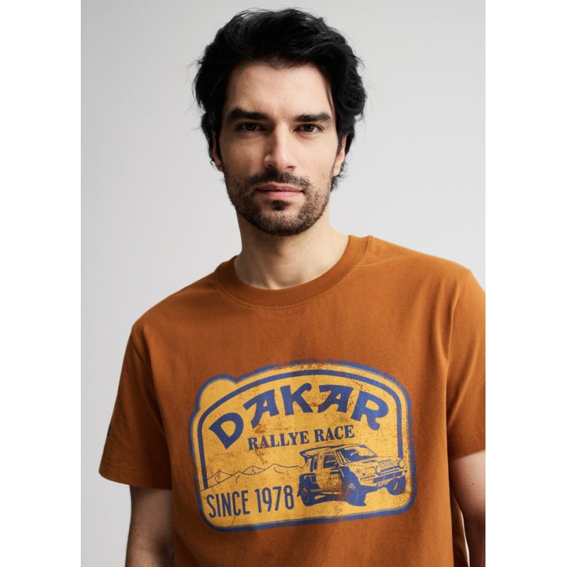 Diverse Dakar Ανδρικό Συλλεκτικό T-Shirt Κάμελ Diverse Dakar Ανδρικό Συλλεκτικό T-Shirt Κάμελ