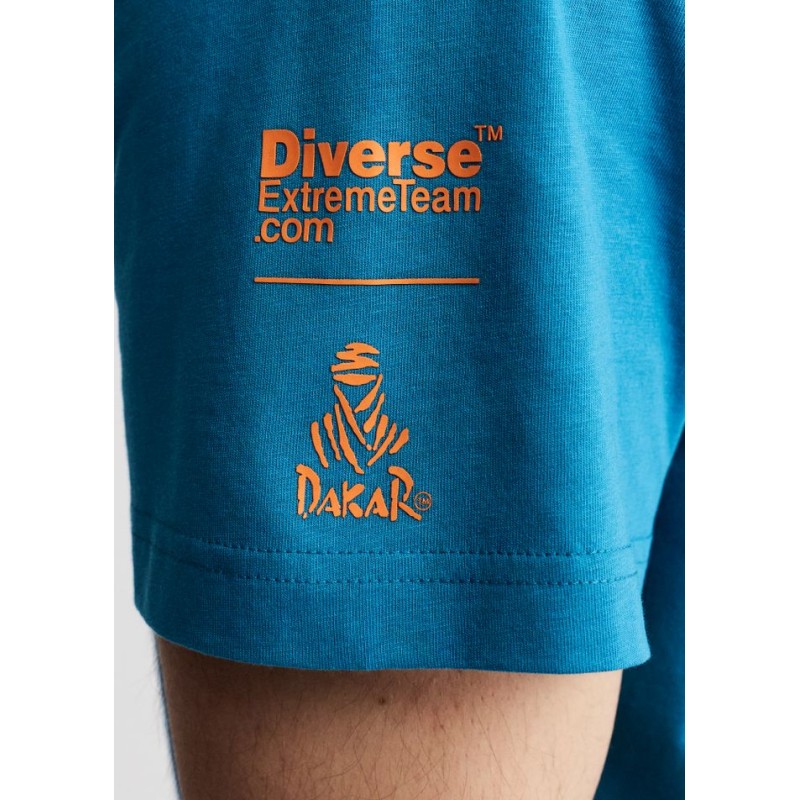 Diverse Dakar Ανδρικό Συλλεκτικό T-Shirt Πετρόλ Diverse Dakar Ανδρικό Συλλεκτικό T-Shirt Πετρόλ