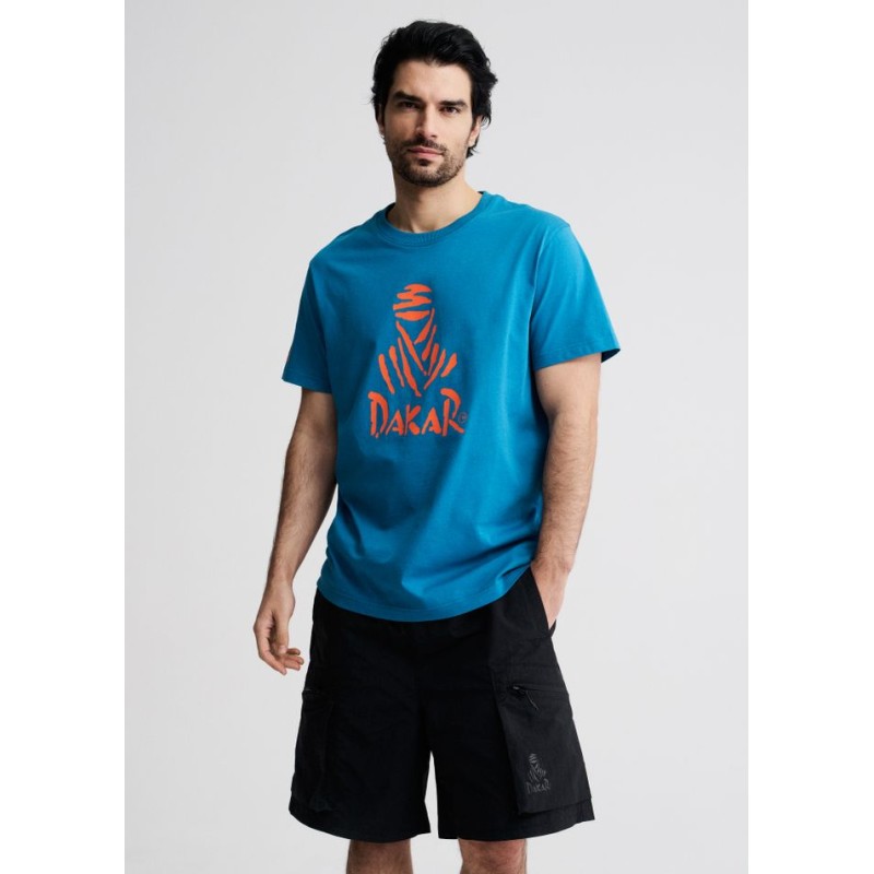 Diverse Dakar Ανδρικό Συλλεκτικό T-Shirt Πετρόλ Diverse Dakar Ανδρικό Συλλεκτικό T-Shirt Πετρόλ