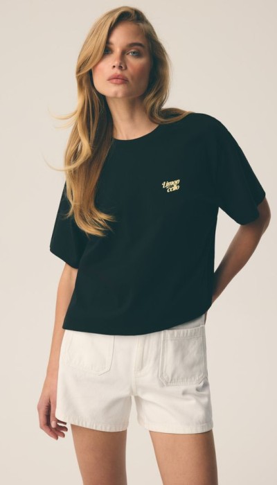 Diverse Μαύρο Γυναικείο Oversize T-Shirt