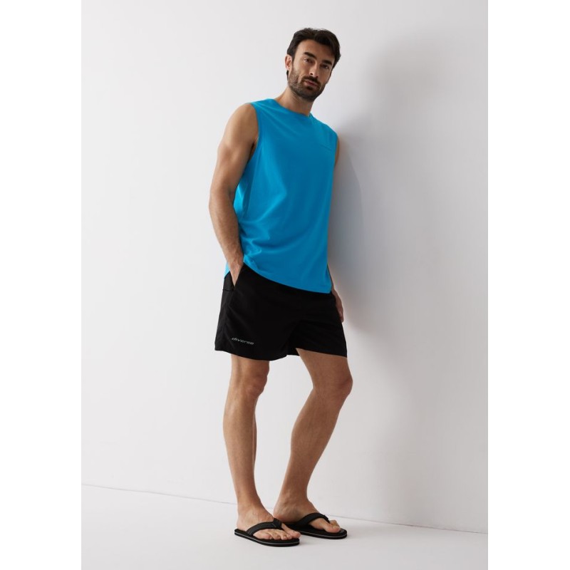 Diverse Ανδρικό Μαγιό Σορτς Branco Μαύρο Diverse Ανδρικό Μαγιό Σορτς Branco Μαύρο
