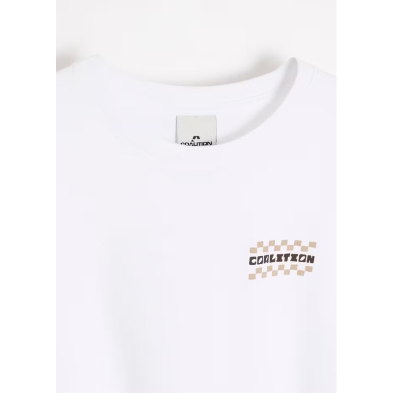 Diverse Γυναικείο T-Shirt Coalition με Διακοσμητική Στάμπα Άσπρο Diverse Γυναικείο T-Shirt Coalition με Διακοσμητική Στάμπα Άσπρο