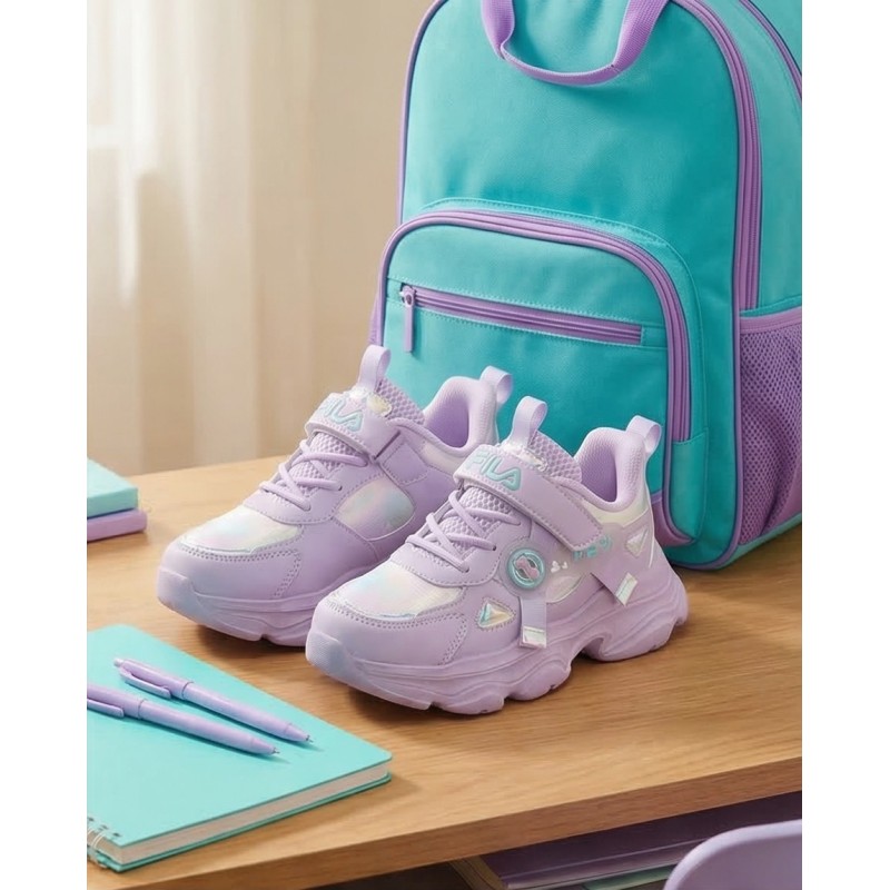 Fila Παιδικά αθλητικά sneakers Musha  3 Memory velcro μωβ