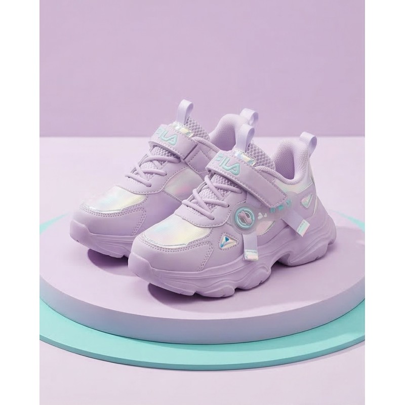 Fila Παιδικά αθλητικά sneakers Musha  3 Memory velcro μωβ